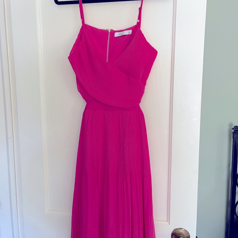 Ali and Jay Open Back Hot Pink Dress